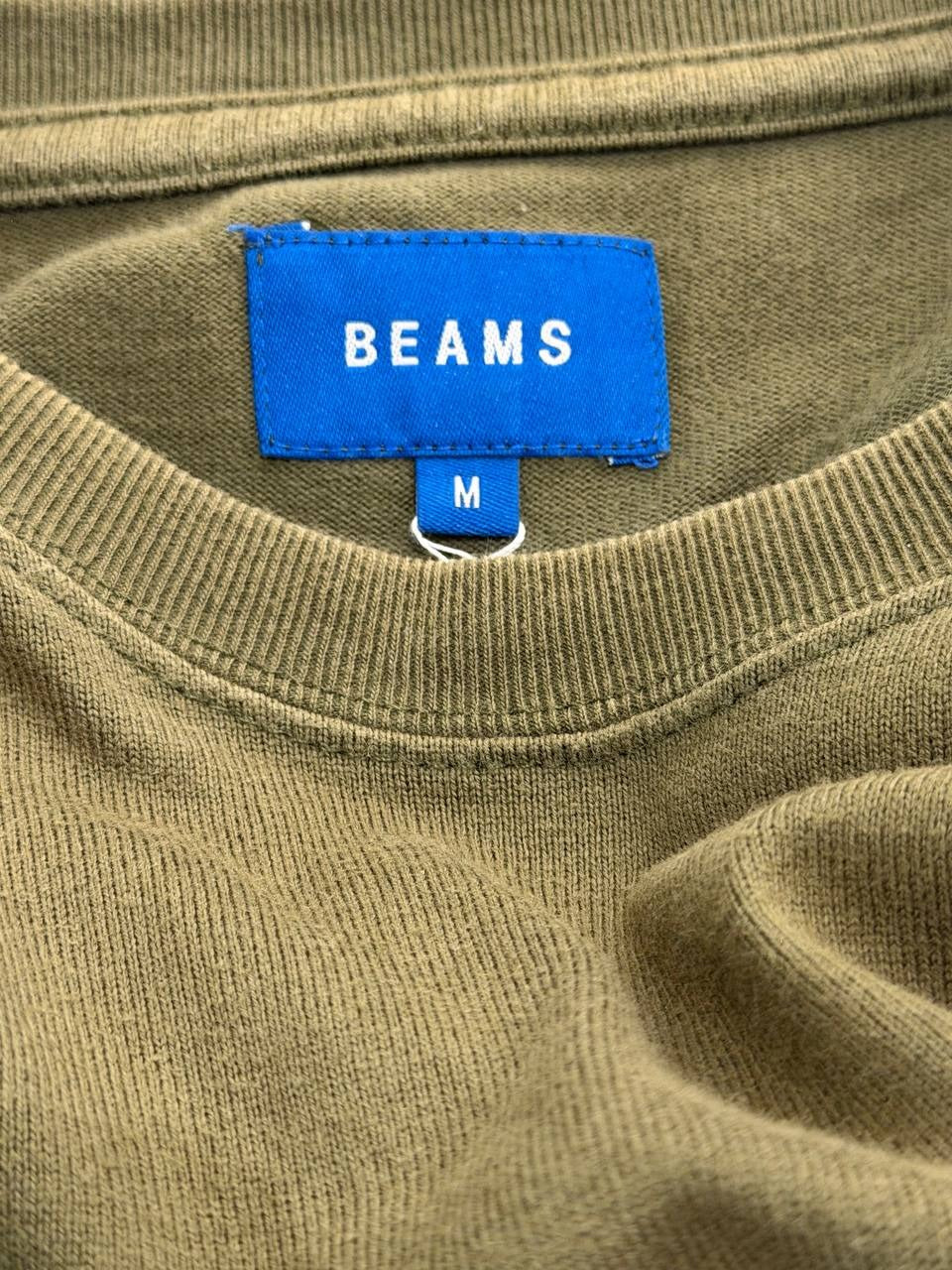 Beams pocket t-shirt olive green size M