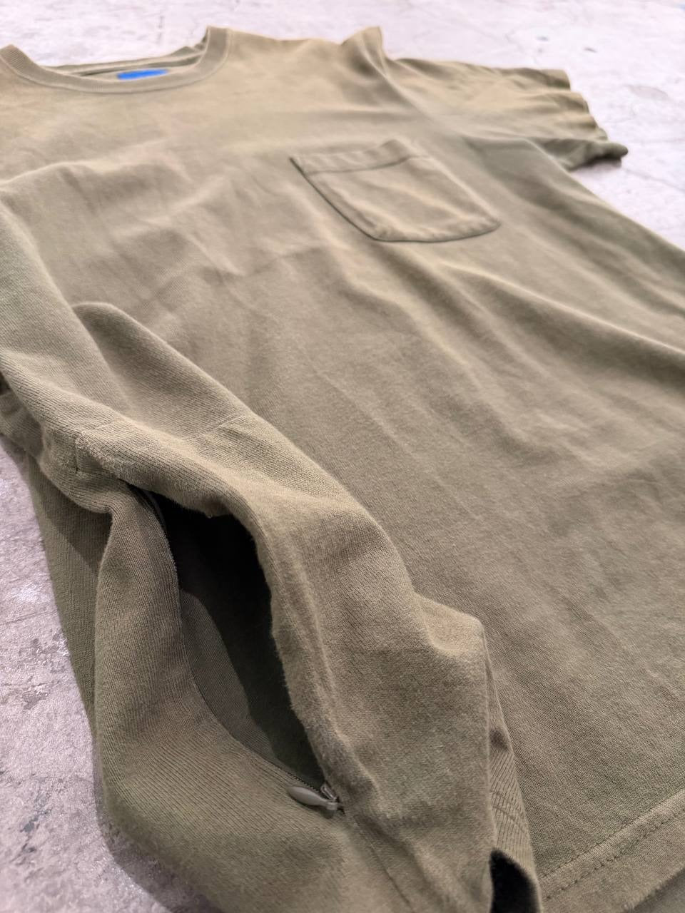 Beams pocket t-shirt olive green size M