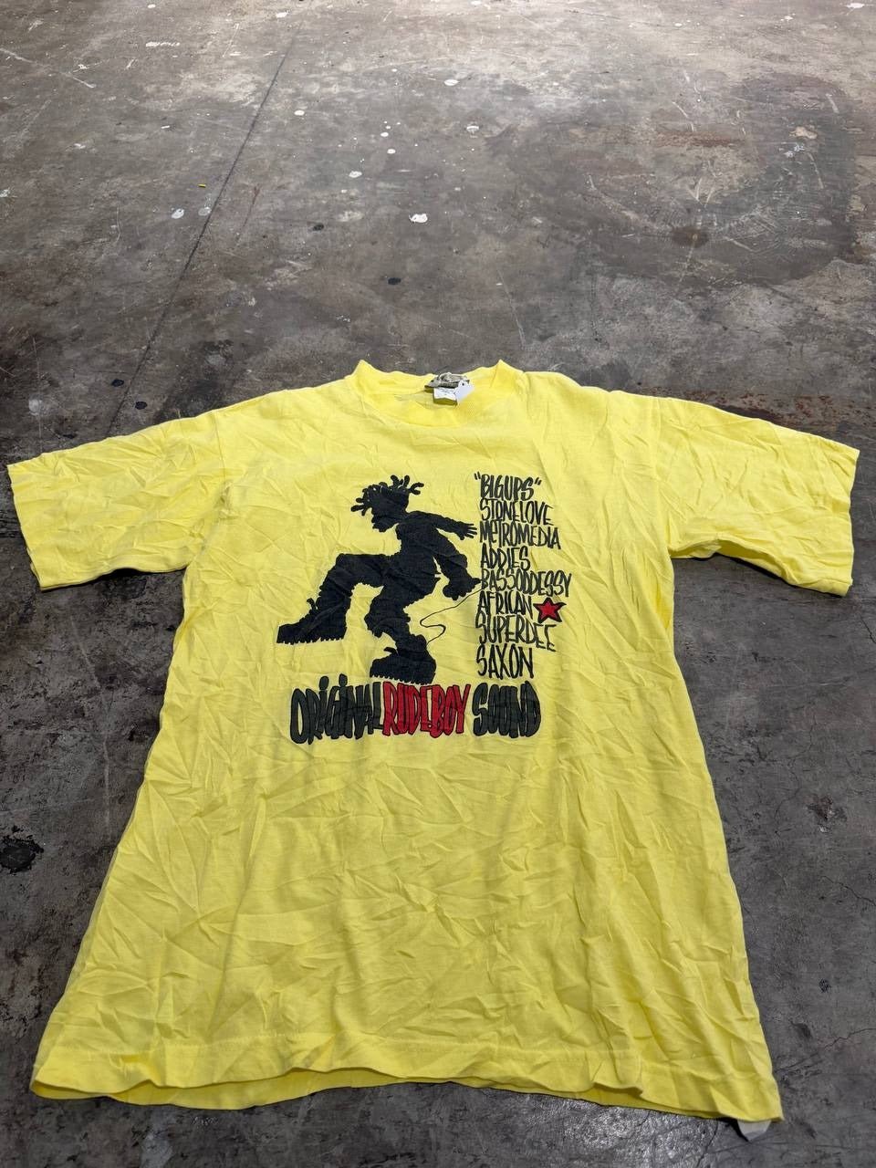 Rudeboy graphic t-shirt Original Rudeboy Sound yellow M