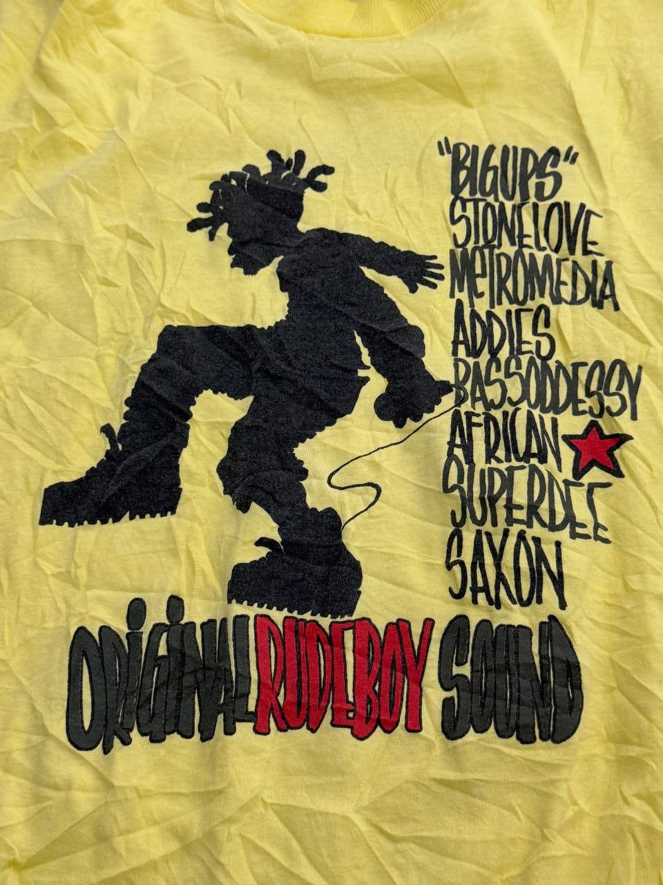 Rudeboy graphic t-shirt Original Rudeboy Sound yellow M