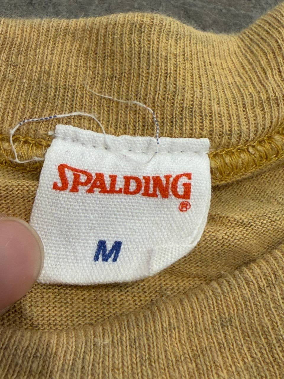 Spalding graphic t-shirt street ball yellow size M