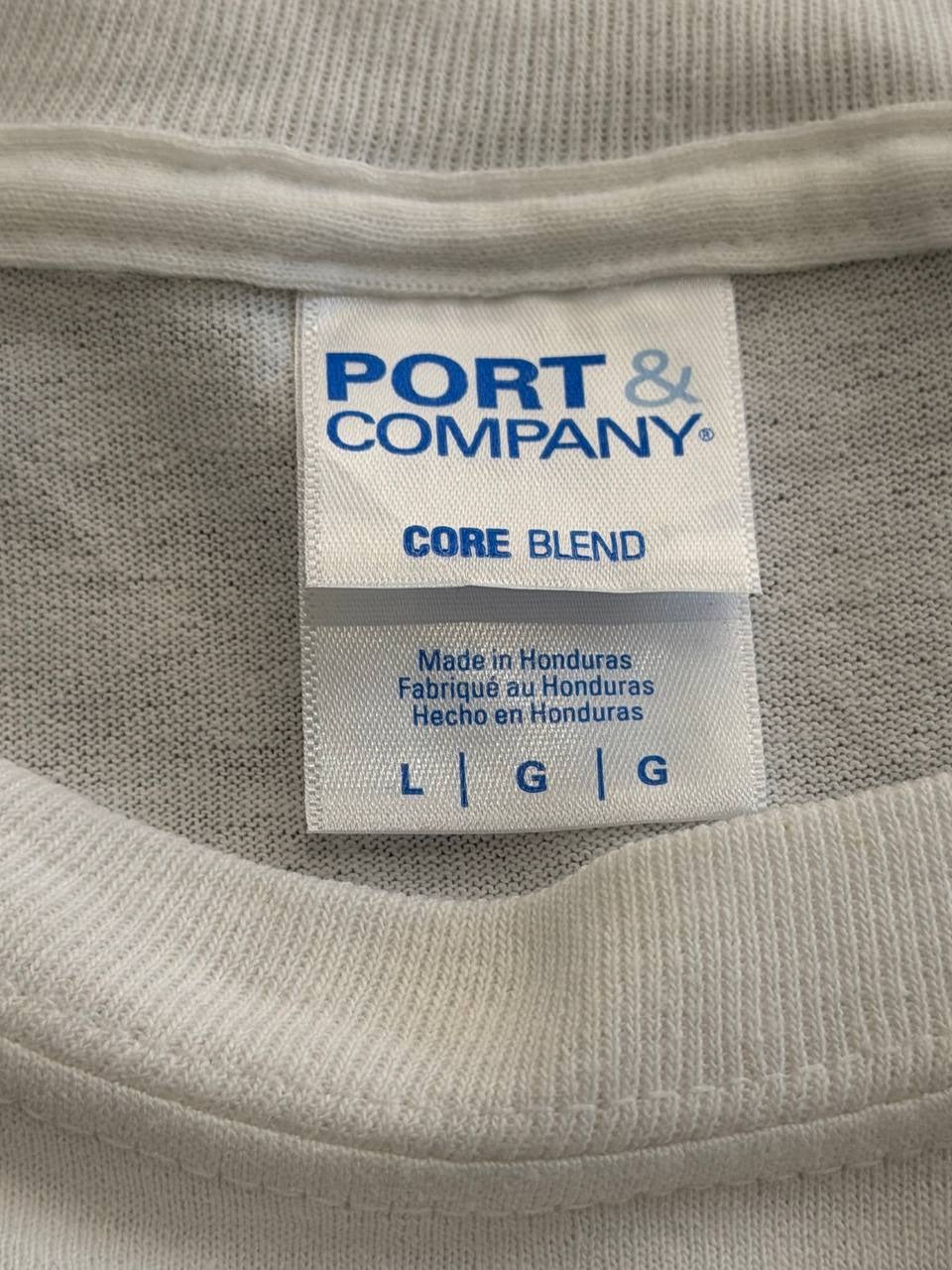 Port & Company Graphic T-Shirt Keep Reaching White L