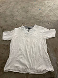 Louis Chavlon Henley T-Shirt casual white XL