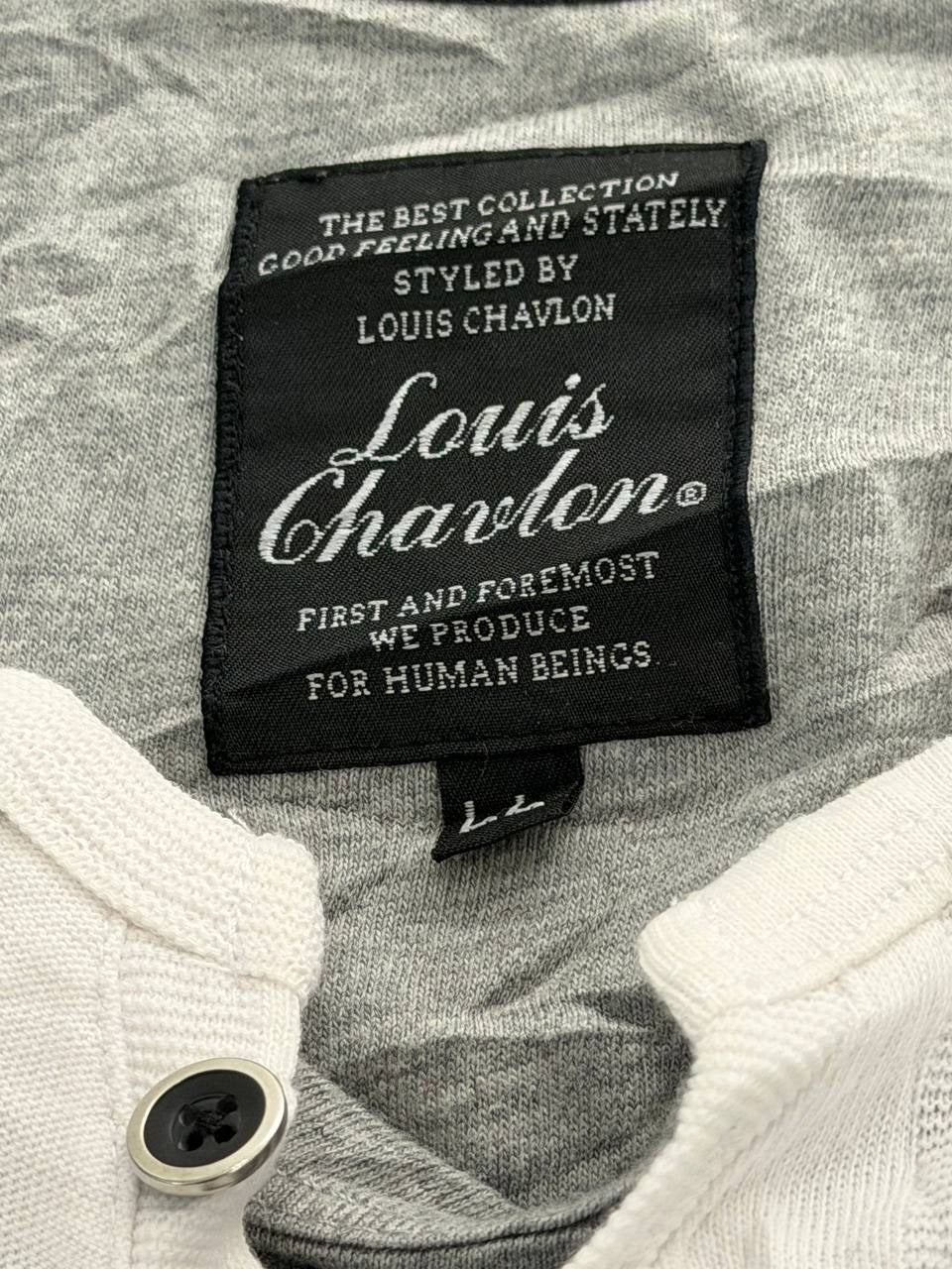 Louis Chavlon Henley T-Shirt casual white XL