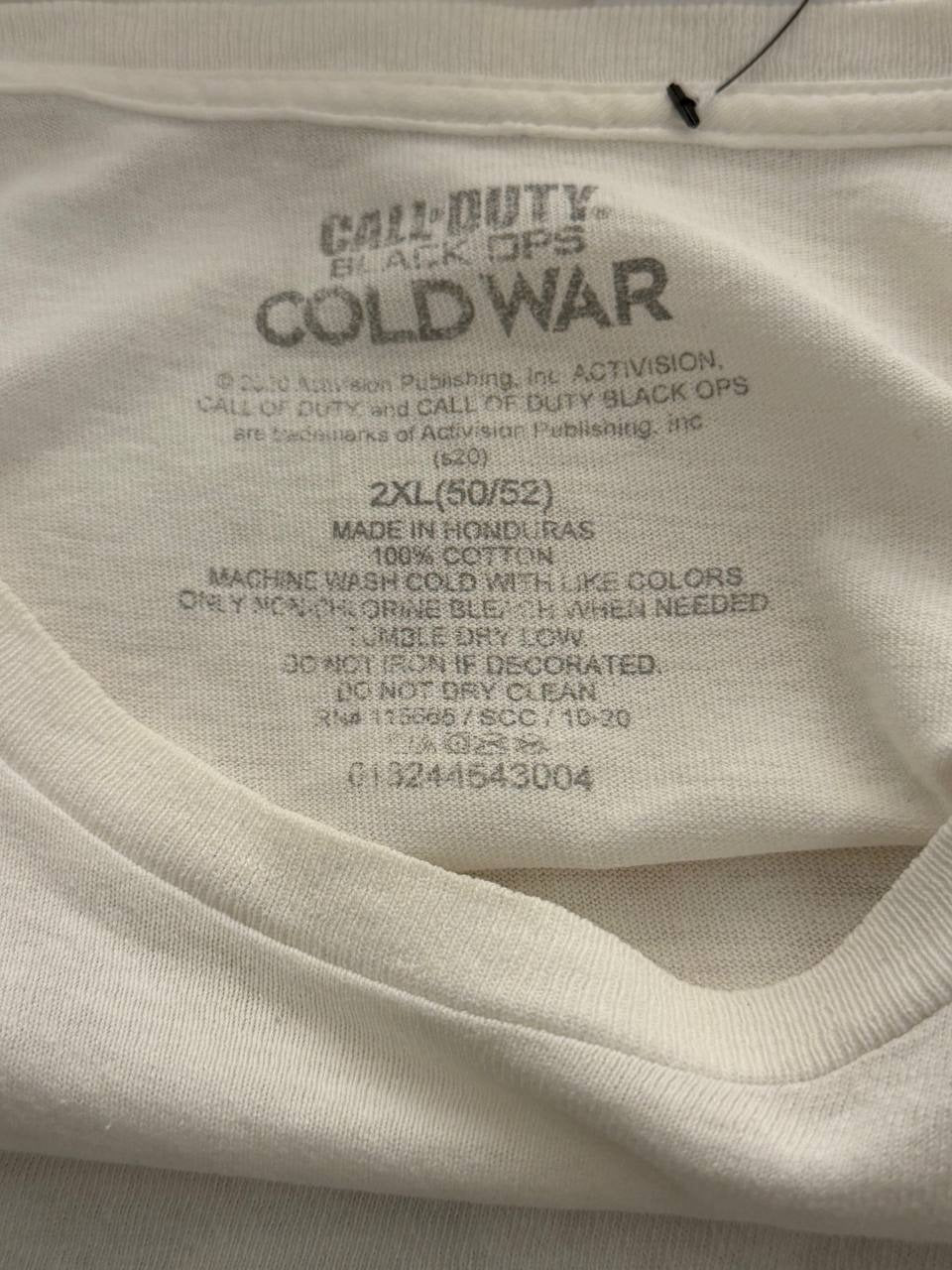 Call of Duty Graphic T-Shirt Cold War design White 2XL