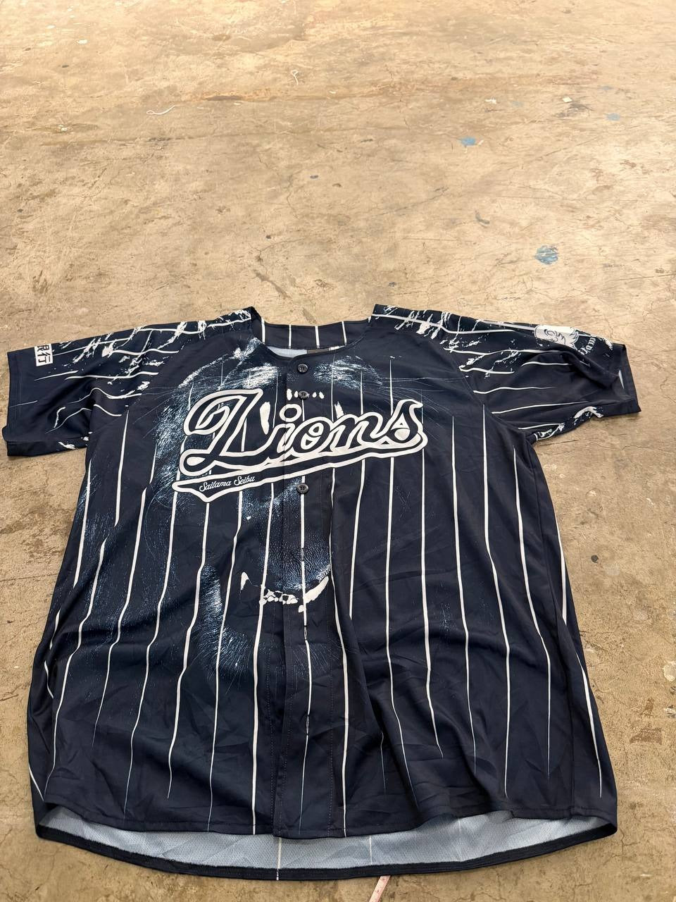 SSL graphic shirt Lions pinstripe navy L