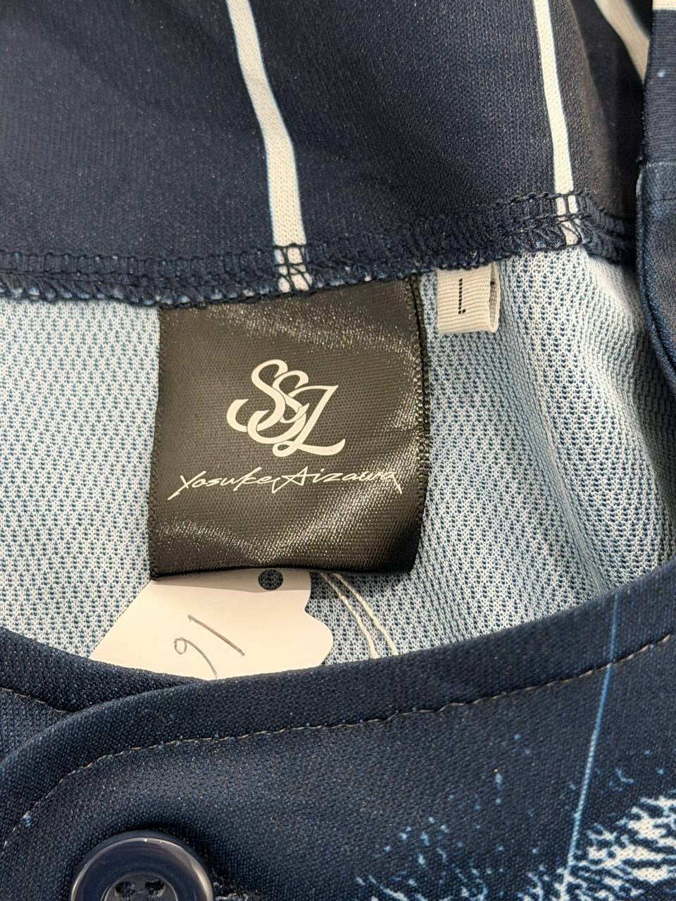 SSL graphic shirt Lions pinstripe navy L