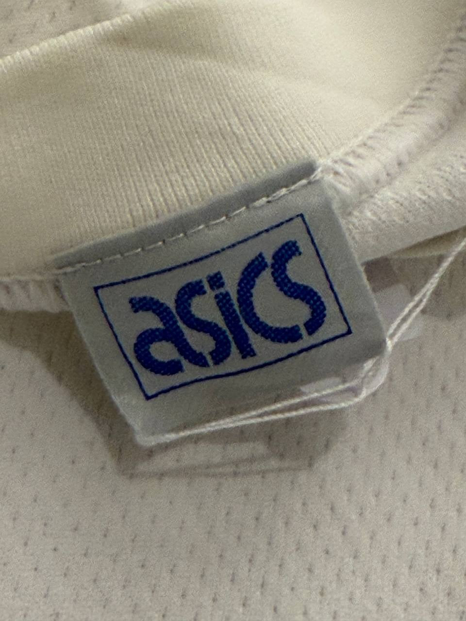Asics t-shirt embroidered logo white