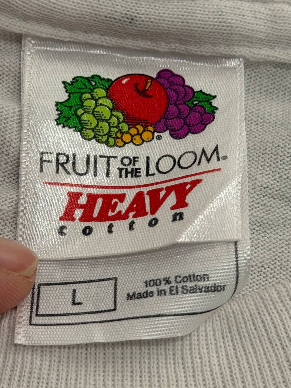 Fruit of the Loom T-Shirt Penguin Graphic White L