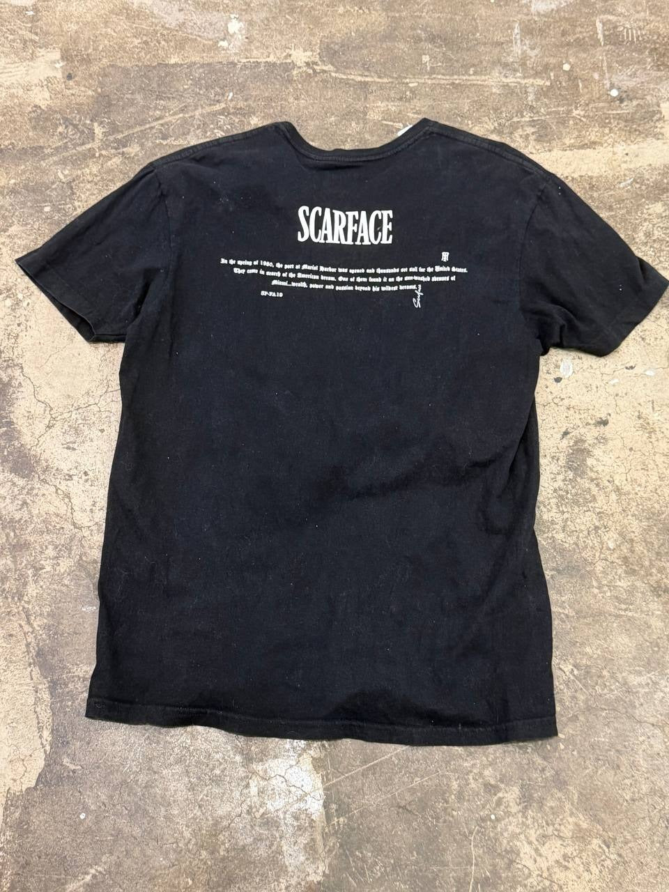 Scarface Shoe Palace Graphic T-Shirt Scarface design Black L