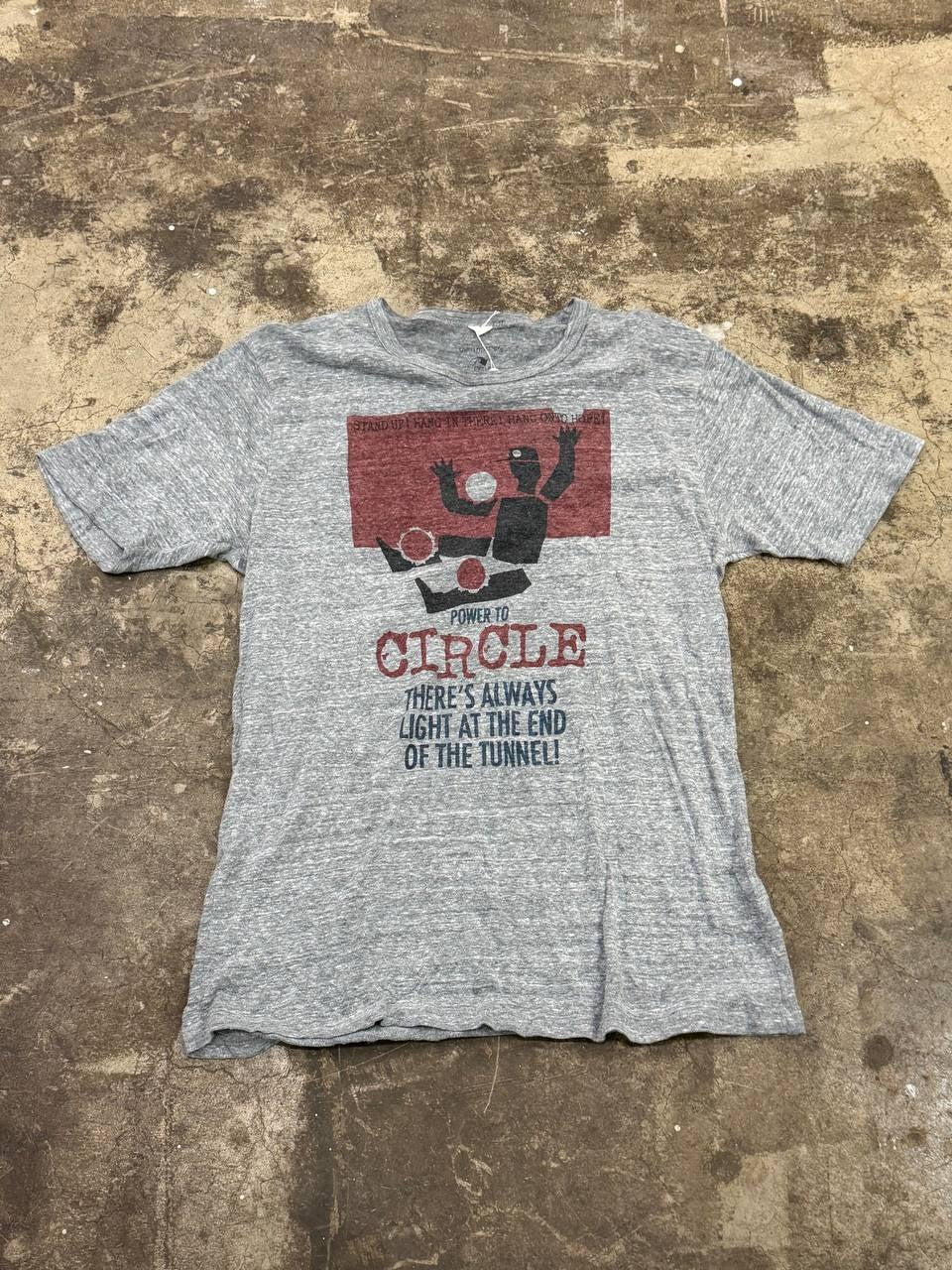 Gym Master Graphic T-Shirt Circle Graphic Grey