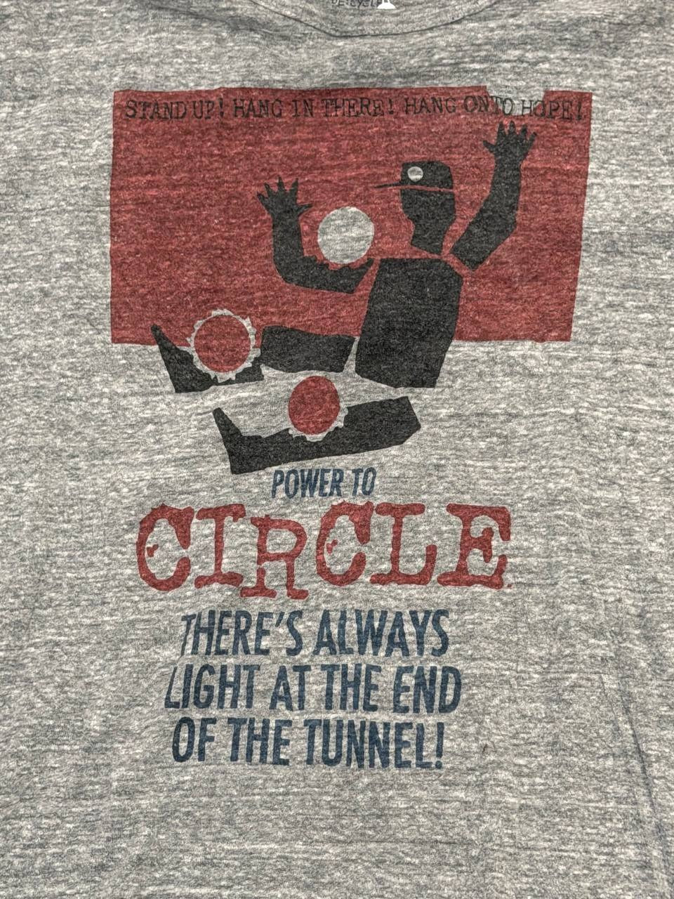 Gym Master Graphic T-Shirt Circle Graphic Grey