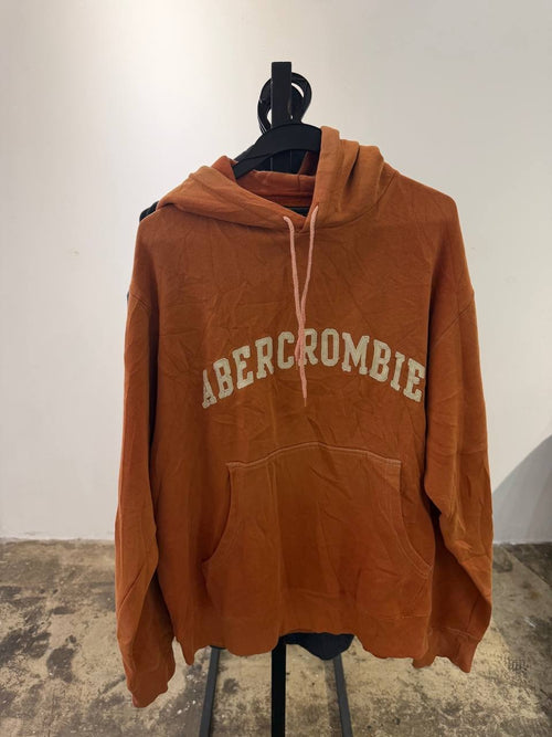 Abercrombie hoodie logo orange S