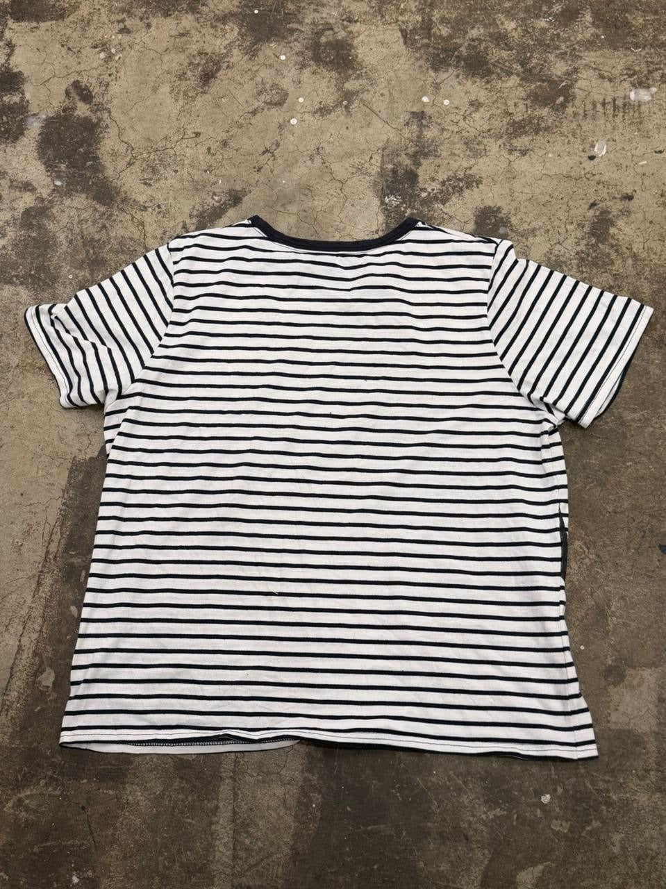 Disney Graphic T-Shirt Minnie Mouse Black and White Stripes