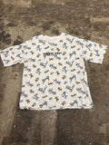 Tom and Jerry Graphic T-Shirt All-Over Print White
