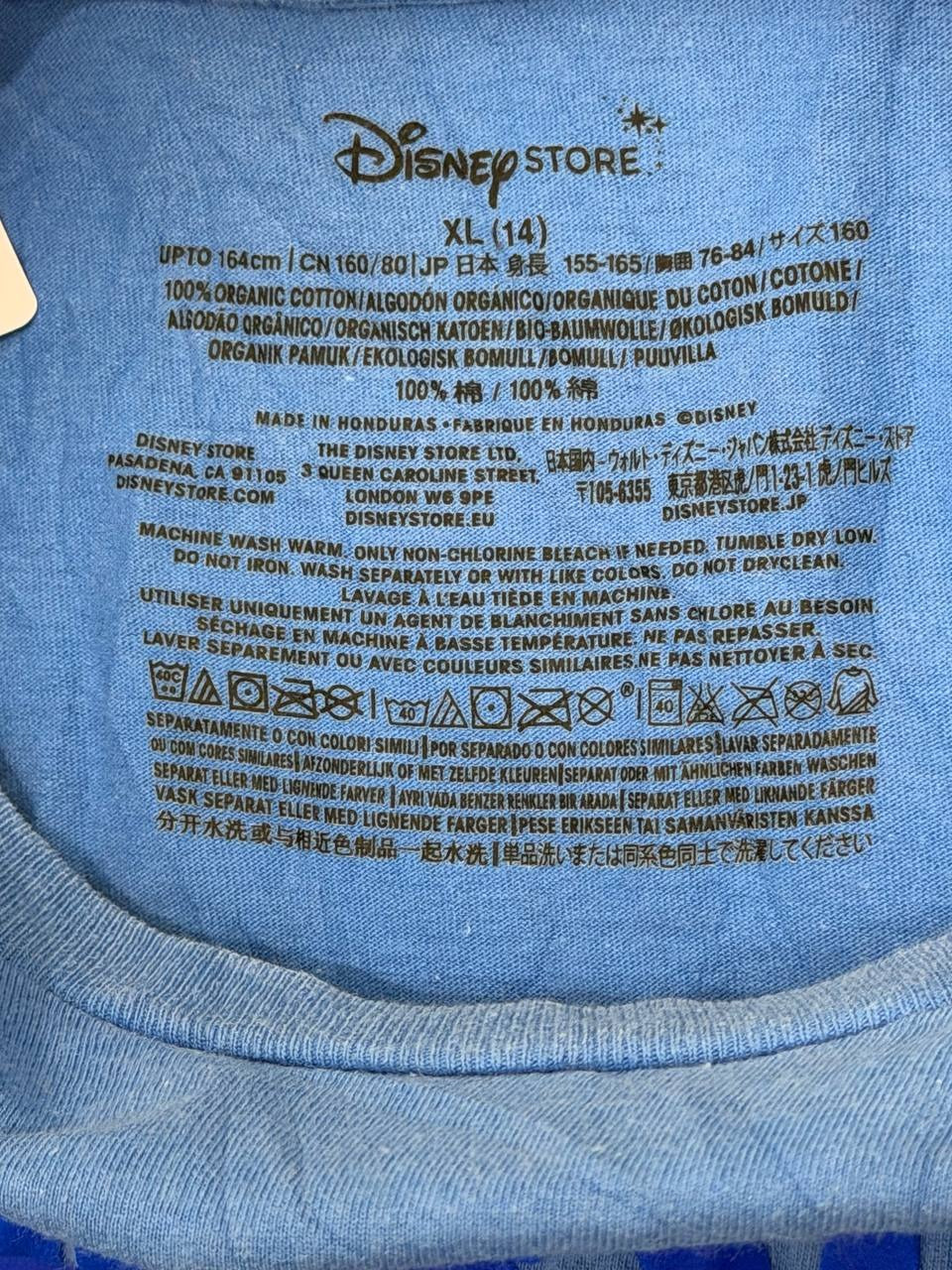 Disney Store Graphic T-Shirt Darth Vader Blue XL