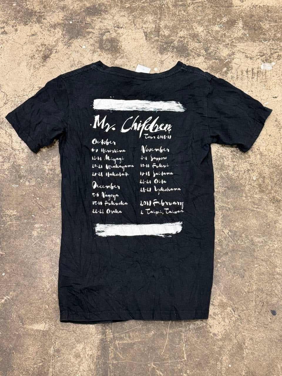 Mr. Children Graphic T-Shirt Tour 2018-19 Black XS