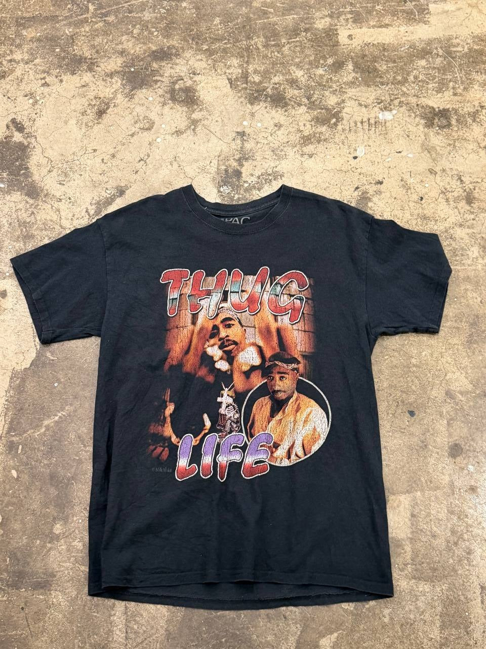 2Pac Thug Life Graphic T-Shirt – Black S – Raghouse Pte. Ltd.