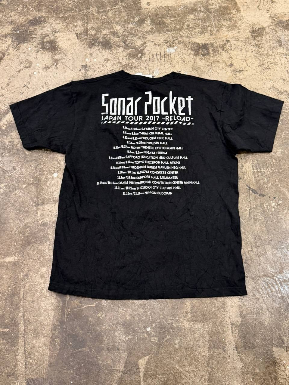Sonar Pocket Graphic T-Shirt Japan Tour 2017 Black