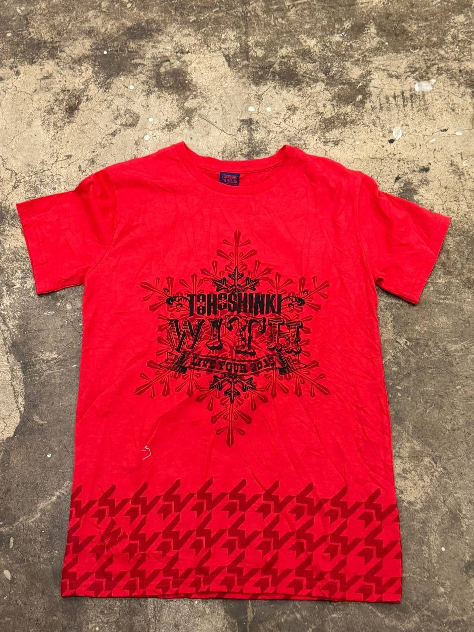 Tohoshinki Graphic T-Shirt concert theme red