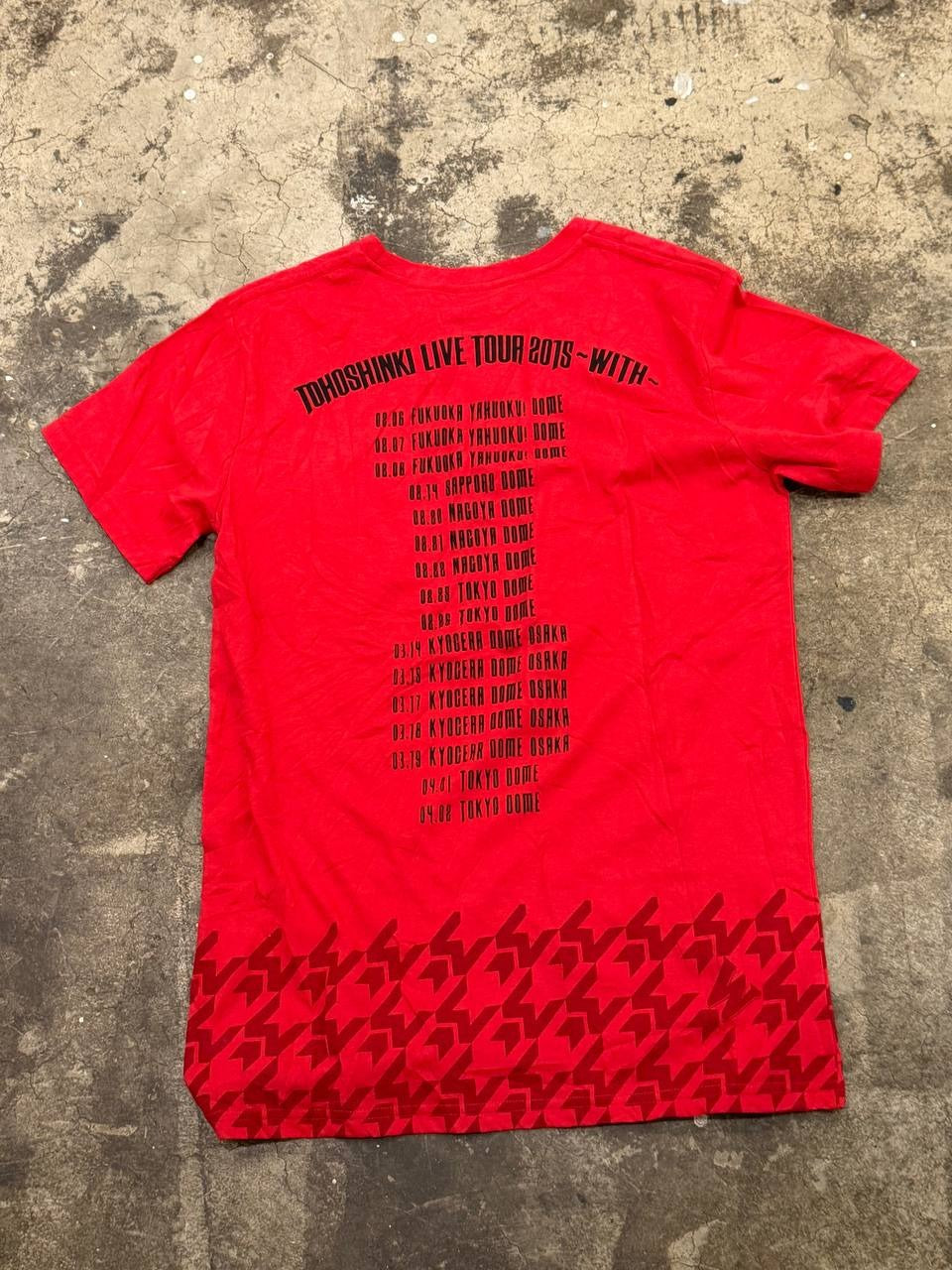 Tohoshinki Graphic T-Shirt concert theme red
