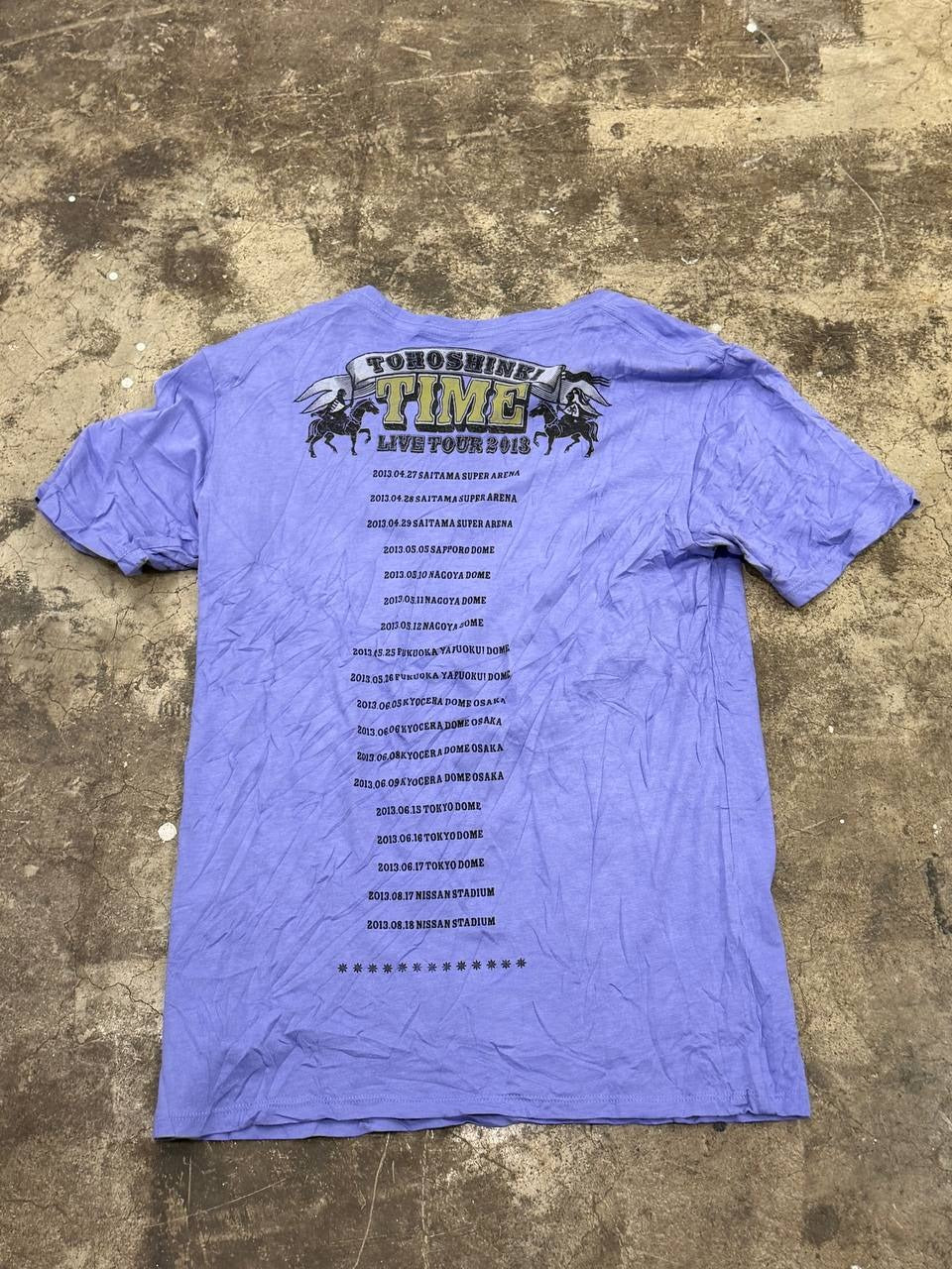 Tohoshinki Graphic T-Shirt Live Tour 2013 Purple
