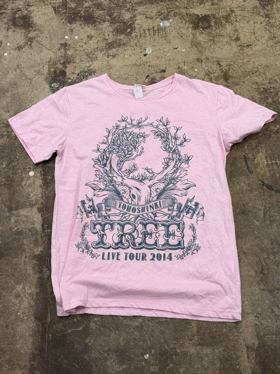 Tohoshinki Graphic T-Shirt Live Tour 2014 Pink L