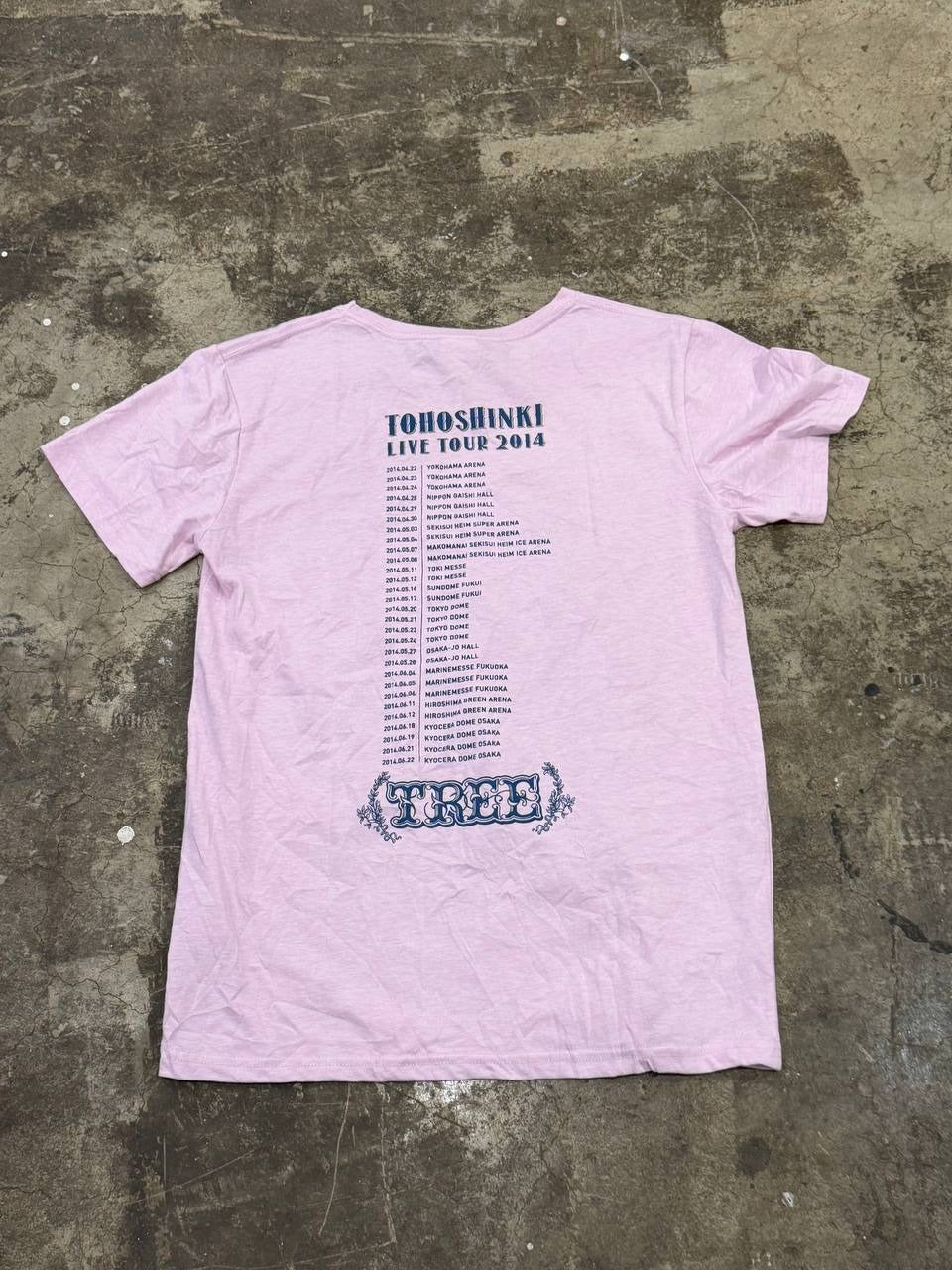 Tohoshinki Graphic T-Shirt Live Tour 2014 Pink L
