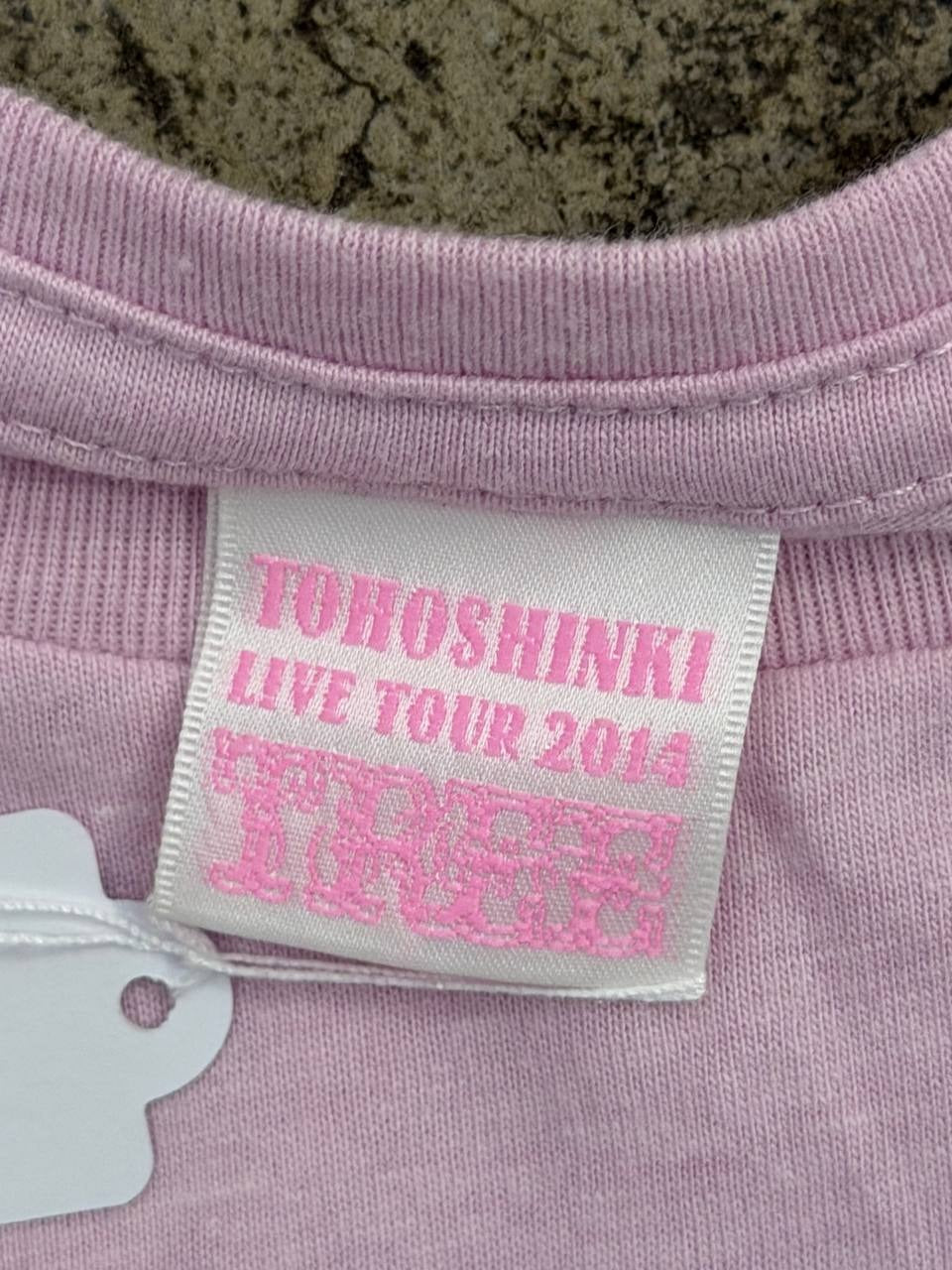 Tohoshinki Graphic T-Shirt Live Tour 2014 Pink L