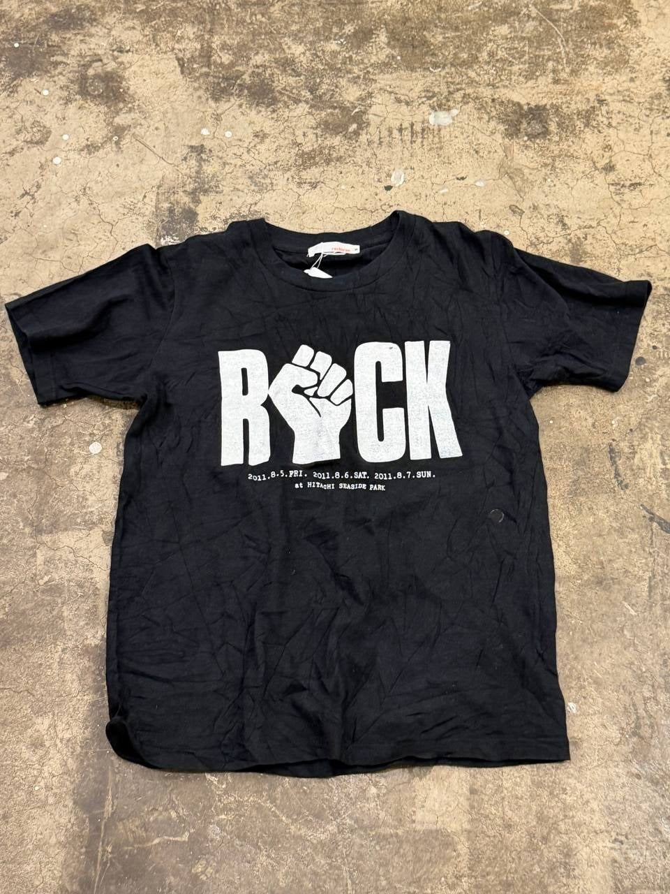 Rockin'on Graphic T-Shirt Rock in Japan Fes. 2011 Black S