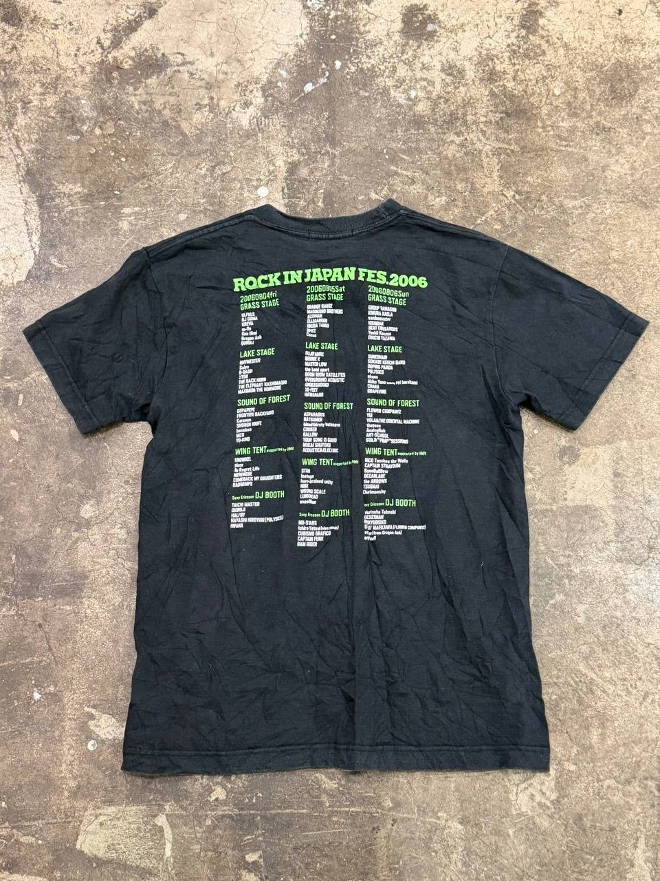 Rockin' On Graphic T-Shirt Rock In Japan Fest 2006 Black S