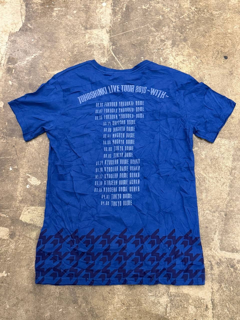 Tohoshinki Graphic T-Shirt Live Tour 2015 Blue