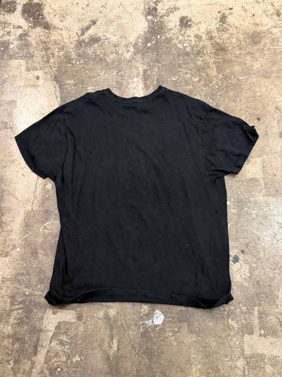 TLC graphic T-shirt with vibrant design on black