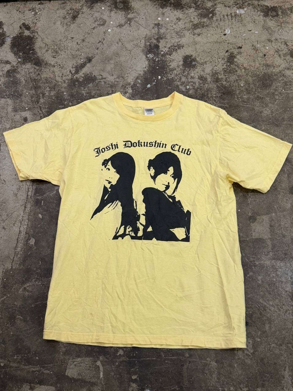 Printstar Graphic T-Shirt Joshi Dokusha Club Yellow XL