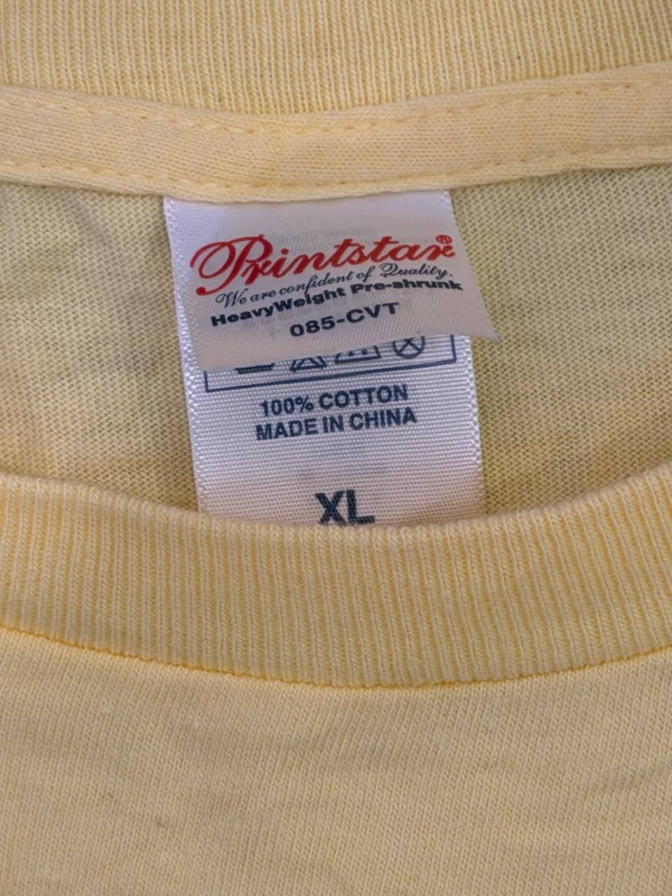 Printstar Graphic T-Shirt Joshi Dokusha Club Yellow XL