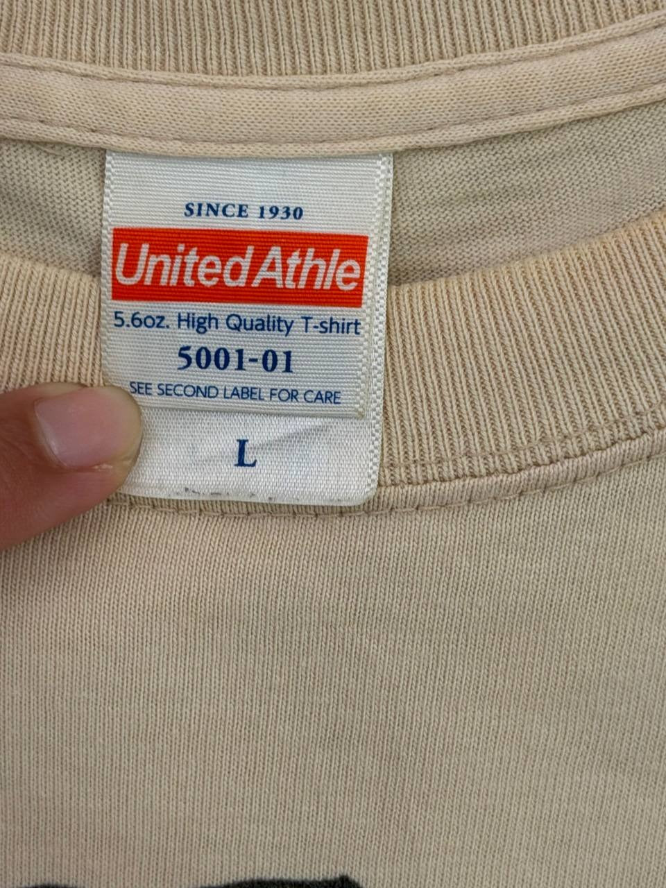 United Athle Graphic T-Shirt DJ graphic beige L