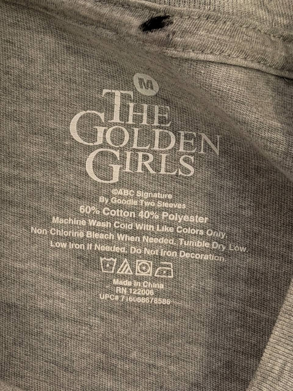 The Golden Girls graphic T-Shirt Legends Design Grey M
