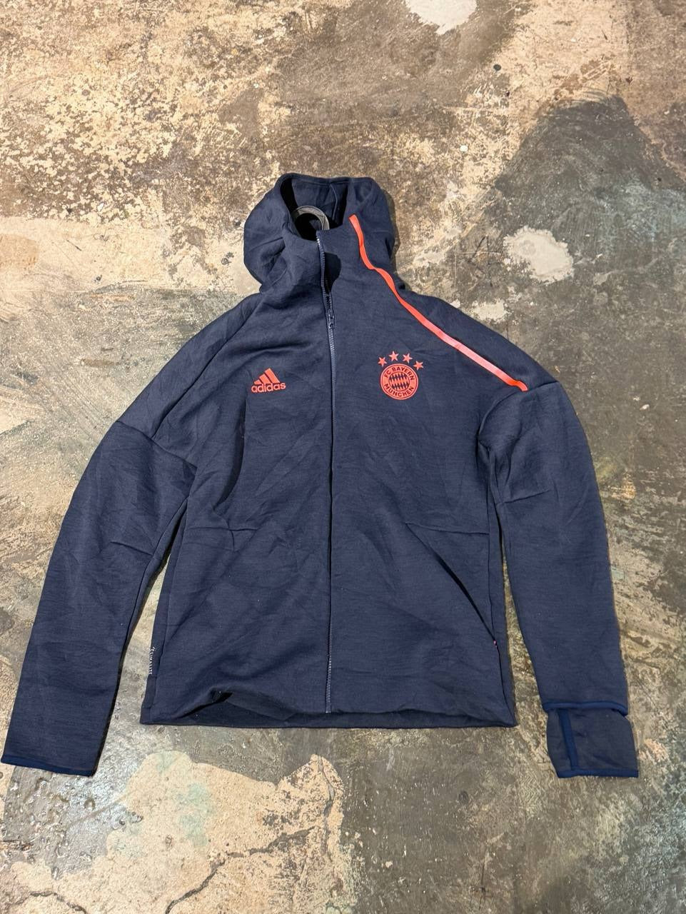 Adidas zip hoodie Bayern Munich navy M