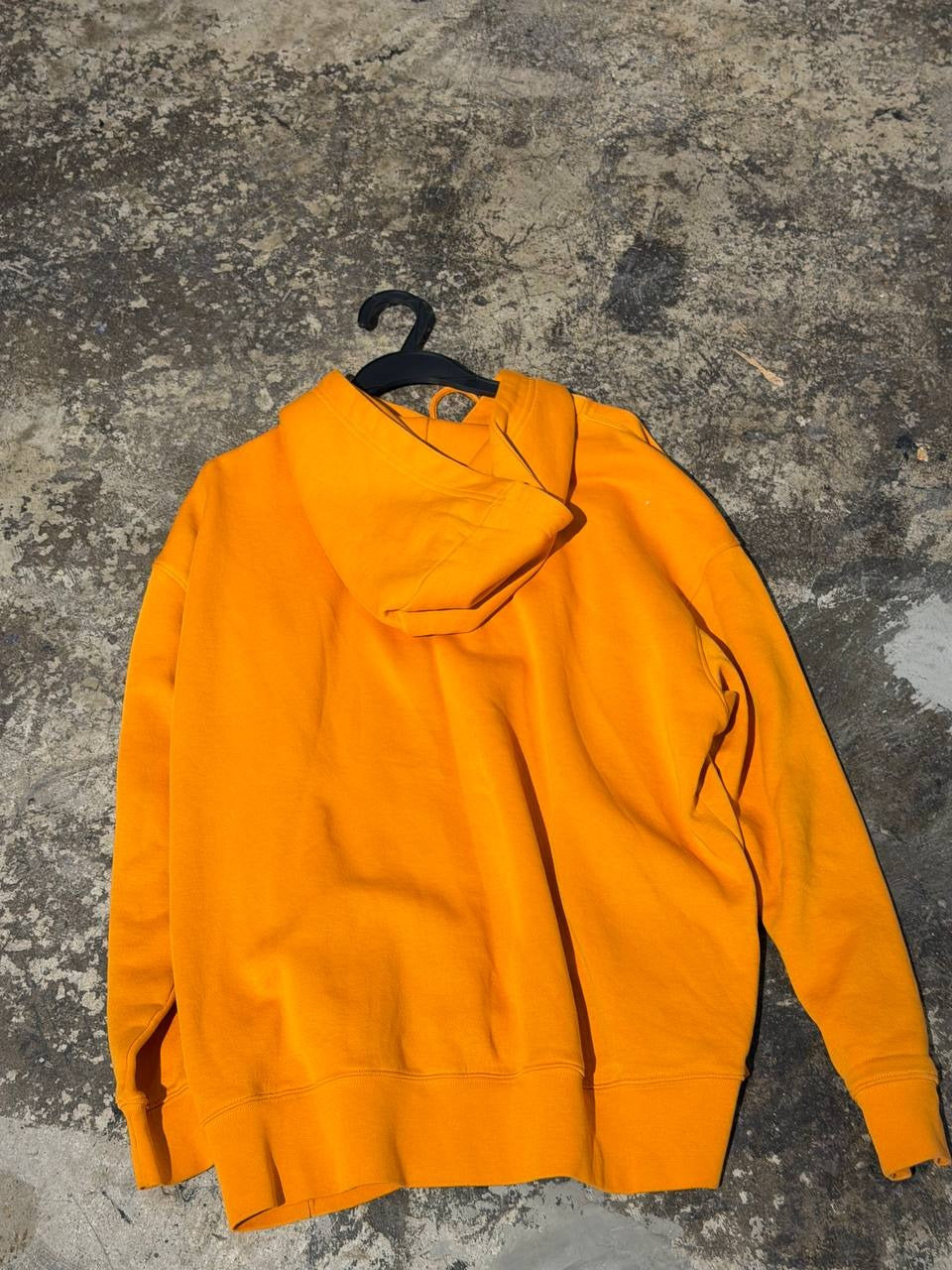 Nike hoodie swoosh logo orange M
