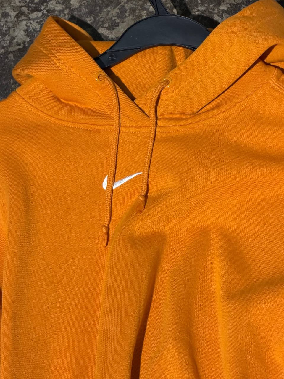 Nike hoodie swoosh logo orange M