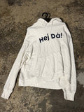 Hej Dá graphic hoodie white XL