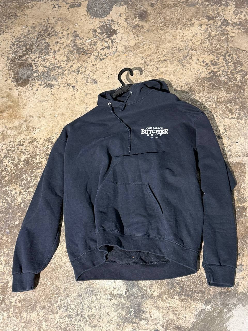 Cow Palace hoodie bull graphic black XL