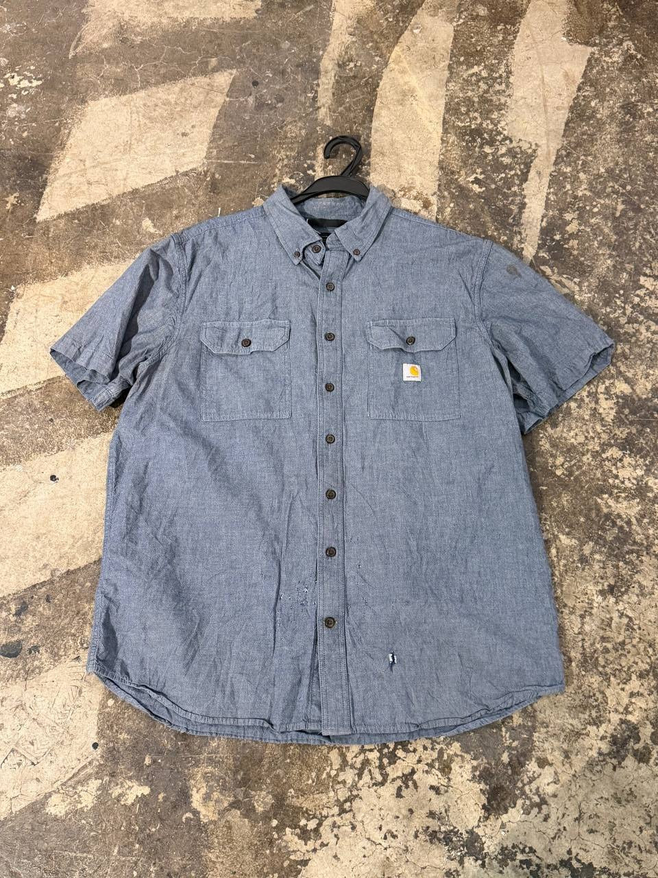 Carhartt button up shirt blue XL