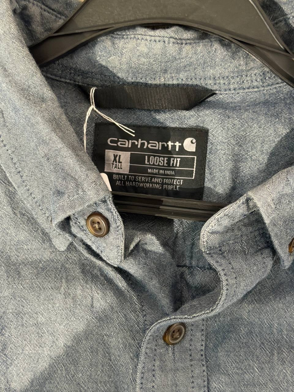 Carhartt button up shirt blue XL
