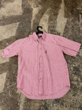 Benetton Formula 1 Button Up Shirt Checkered Red M