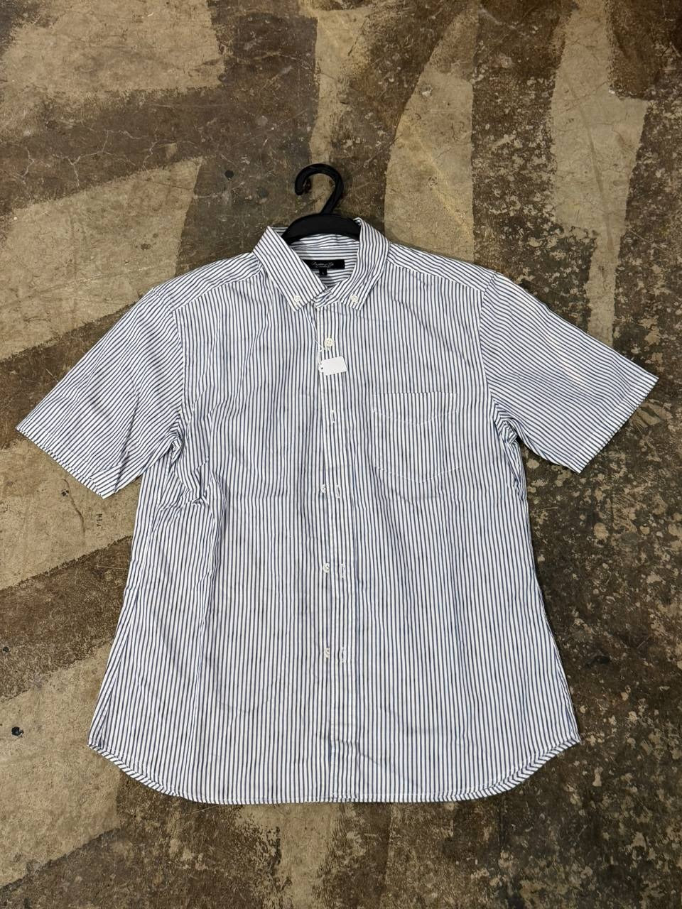 United Arrows button up shirt blue stripe L