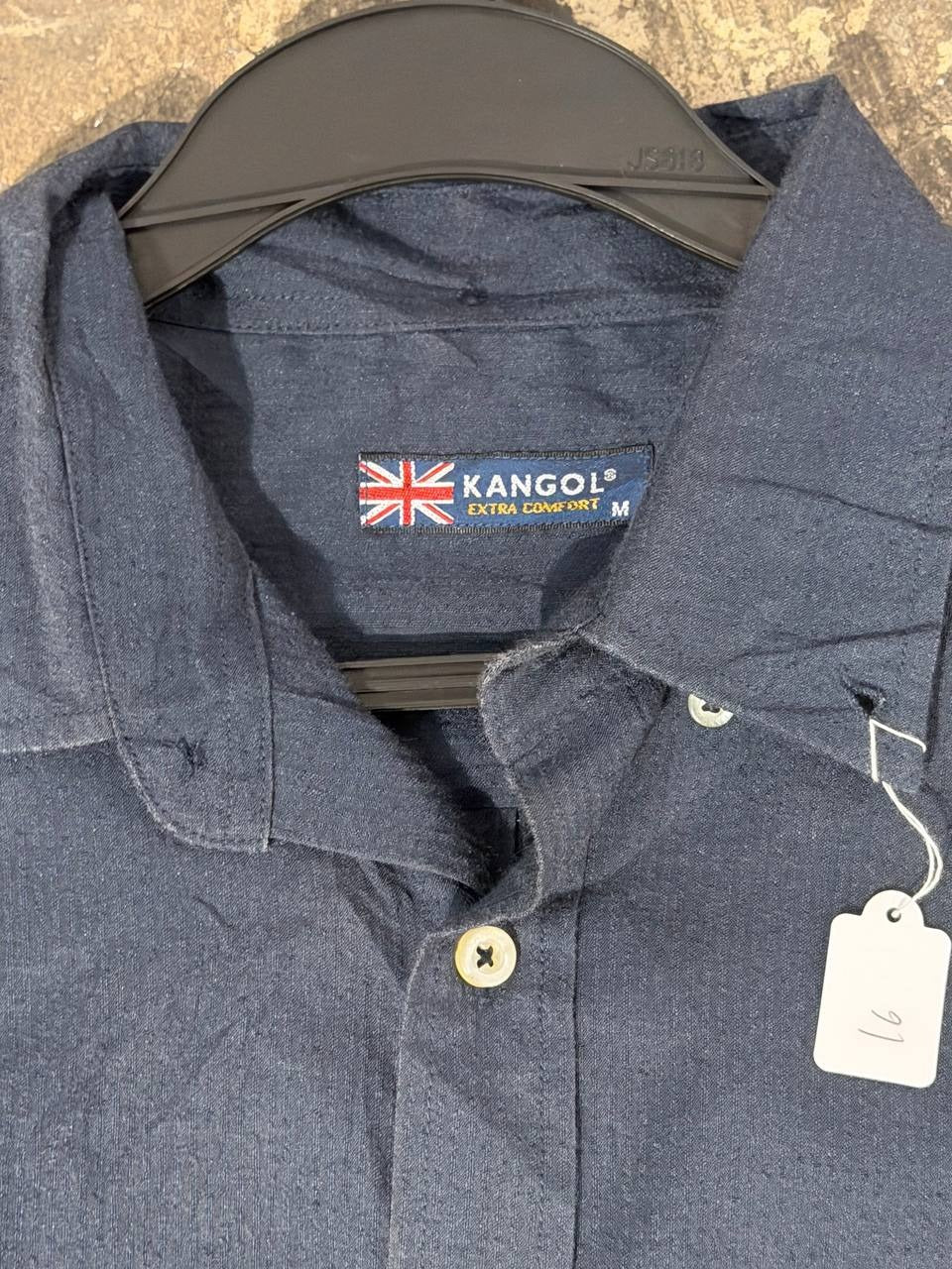 Kangol button-up shirt navy M