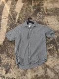 Louis Charalon button up shirt gingham black white L