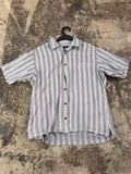 Henri-Lec Chapuis button up shirt striped grey L
