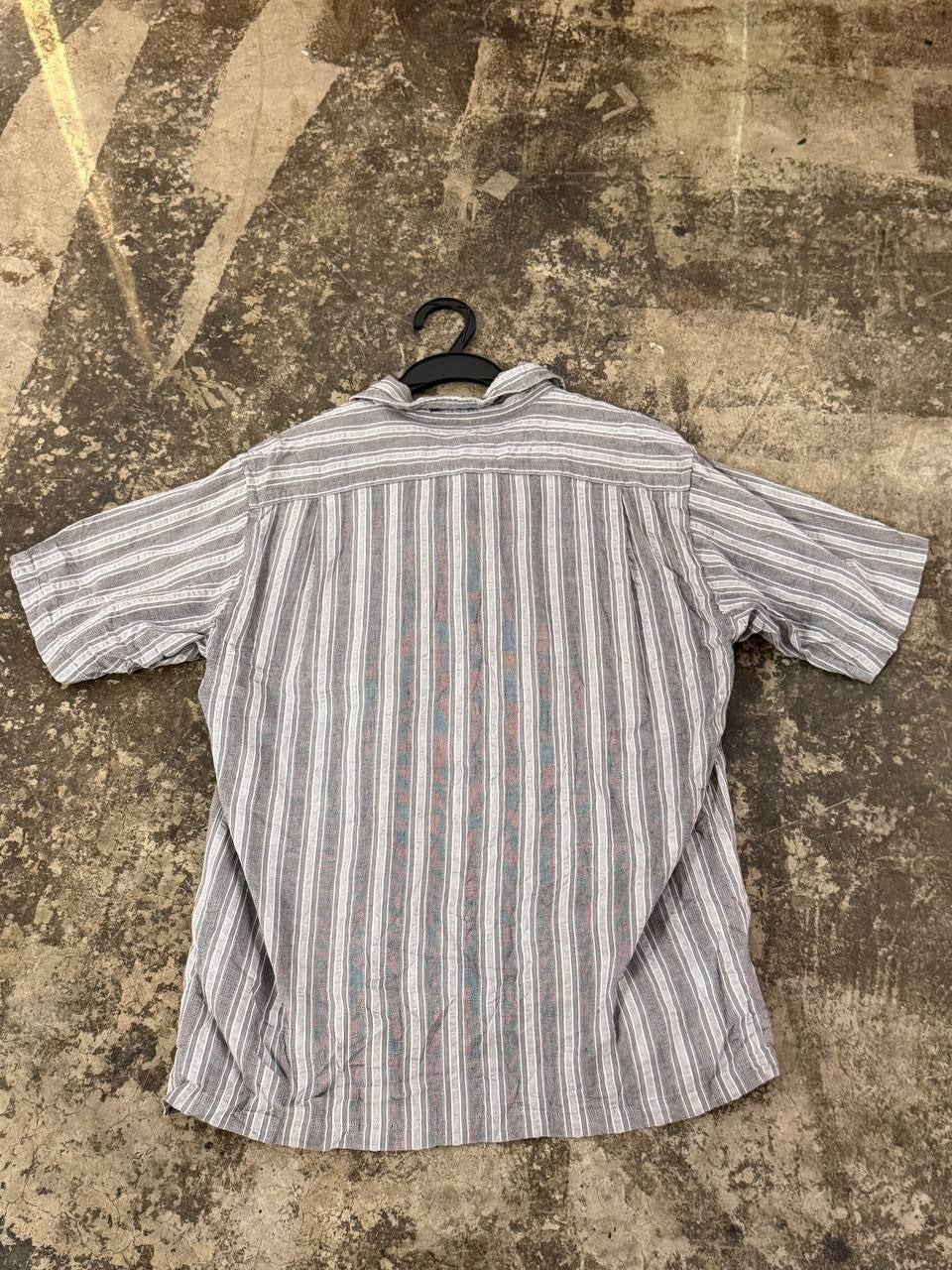 Henri-Lec Chapuis button up shirt striped grey L